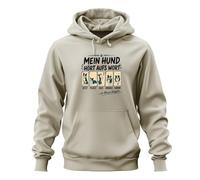 Printera Felpa con cappuccio "Mein Hund hört aufs Wort Zu Statement