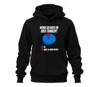 Printera Felpa con cappuccio "Werde ich Heute EIN Bier Statement", Nero , L