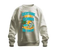 Printera Felpa con scritta "Everything is Gonna Be Okay", naturale, S