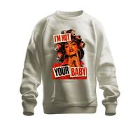 Printera Felpa con scritta in inglese "I'm Not Your Baby", stile Rockabilly