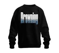 Printera Felpa Drowning Everytime I Breathe for You | Boyband 2000s Millennial - Canzone d'amore per amanti della musica, karaoke, acqua blu, cielo stellato, idea regalo