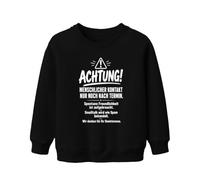Printera Felpa per bambini con scritta "Achtung Menschlicher Statement