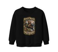 Printera Felpa per bambini con scritta "Hear Ye Hear Ye The Fun Aunt Has" | Fantasy cavaliere medievale nipote gatto nero gufo spada riunione di famiglia avventura gatto castello