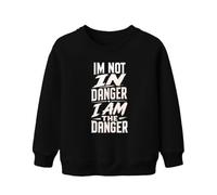 Printera Felpa per bambini con scritta in lingua inglese "IM NOT IN Danger