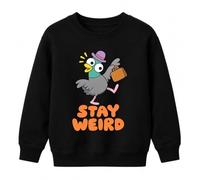 Printera Felpa per bambini con scritta "Stay Weird" | uccello, cappello, umorismo da ufficio, valigetta, pendolari, uso quotidiano in ufficio, colleghi, pazzi, lavoro, frase