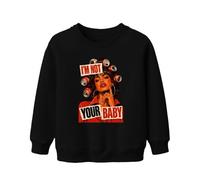 Printera Felpa per bambini "I'm Not Your Baby Statement", Nero , 116