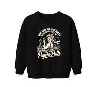 Printera Felpa per bambini Why Take The High Road Psycho Path | Occhiali da sole Rockabilly anni '50 Martini Cocktail Sarcasmo umorismo auto vintage ironie frase regalo da donna