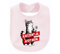 Printera Gatto? Sì, AfD? No Statement Bavaglino Baby, Colore: rosa., Taglia