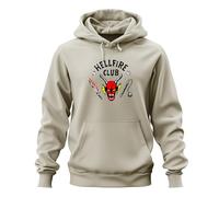 Printera Hellfire Club Dämon D20 - Felpa con cappuccio unisex, naturale, L