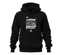 Printera Human Initialized Cyberpunk Japan Y2K - Felpa con cappuccio, Nero , M