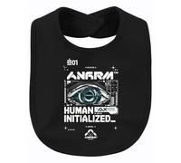 Printera Human Initialized Japan Y2K - Bavaglino per bambini, Nero , Taglia unica