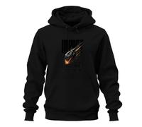 Printera Impact Meteor Crash Course Space - Felpa con cappuccio, Nero , L