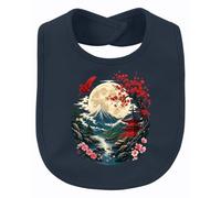 Printera Japan Mount Fuji Pagode Y2K - Bavaglino per bambini, blu navy