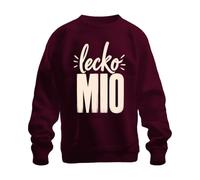 Printera Lecko Mio - Felpa con scritta divertente, bordeaux, S