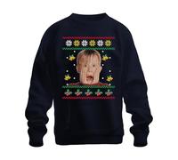 Printera Maglione brutto natalizio "Kevin da solo a casa" per uomo e donna, blu navy, L