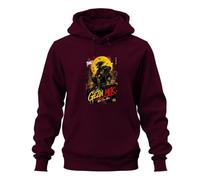Printera Mind Over Noise GEZN MEK Japan Y2K - Felpa con cappuccio, bordeaux, XL