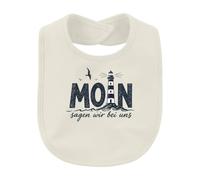 Printera Moin diciamo con noi un bavaglino per bambini | Sarcasmo marittimo, Amburgo, Brema, Mar Baltico, Nord, vacanze, spiaggia, vela, marinaio, capitano, falò
