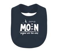 Printera Moin diciamo con noi un bavaglino per bambini | Sarcasmo marittimo, Amburgo, Brema, Mar Baltico, Nord, vacanze, spiaggia, vela, marinaio, capitano, falò
