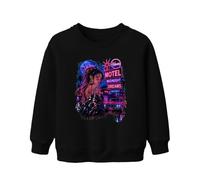 Printera Motel Midnight Dreams Japan Y2K - Felpa per bambini, Nero , 152