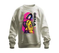 Printera Next Generation Cybernetic Japan Y2K Felpa Pullover, naturale, S