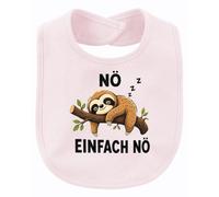 Printera Nö Einfach Nö - Bavaglino con motivo bradipo, Colore: rosa