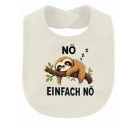 Printera Nö Einfach Nö - Bavaglino con motivo bradipo, naturale, Taglia