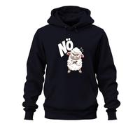 Printera Nö Schaf Sauer Grumpy Statement - Felpa con cappuccio, blu navy, XXL