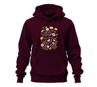 Printera Non c'è spazio per NZS Statement Hoodie Felpa con cappuccio, bordeaux, S