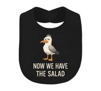 Printera Ora abbiamo il bavaglino per bambini Salad con gabbiano | Mar Baltico, gabbiano, umorismo, ironia, sarcasmo, mare, vacanze, idea regalo