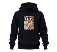 Printera Powered Fish Discovering New Delights - Felpa con cappuccio, blu navy, 3XL