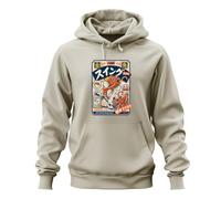 Printera Powered Fish Discovering New Delights - Felpa con cappuccio, naturale, 3XL