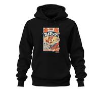 Printera Powered Fish Discovering New Delights - Felpa con cappuccio, Nero , 3XL