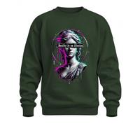 Printera Reality is an Illusion Glitch Felpa Pullover | Busto greco Vaporwave düster unisex Glitch Art Vaporwave retrò filosofia surreale
