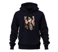 Printera Rise Rebel Anti System Japan Y2K - Felpa con cappuccio, blu navy