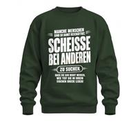 Printera Scheisse bei anderen suchen Statement Sweatshirt Pullover | Karma Provocante, verità, saggezza, ironia, idea regalo, citazione collega, ufficio, umoristica, vita quotidiana