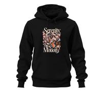 Printera Serenity Motion Koi Carp Japan Y2K - Felpa con cappuccio, Nero , S