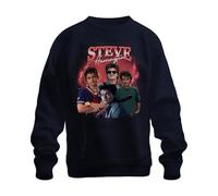 Printera Steve Harrington Stranger Serienfan Regalo Babysitter Hawkins, felpa unisex, blu navy, S