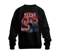 Printera Steve Harrington Stranger Serienfan Regalo Babysitter Hawkins, felpa unisex, Nero , S