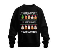 Printera TECH Support I'm HERE to Delete Weihnachten IT Admin Geek Nerd Felpa Pullover unisex, Nero , M