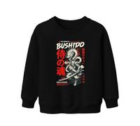 Printera The Spirit of Bushido Y2K Japan - Felpa per bambini, Nero , 140