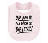 Printera Vivi ogni giorno come un bavaglino per bambini, Colore: rosa