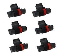 Printerfield 6Pack IR-40T Nastro della Stampante Ink Roller Rullo dell'inchiostro per IR-40T calcolatrice Stampante -nero/rosso