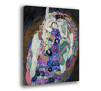printerland.it Quadro moderno Stile KLIMT Vergine Stampa su Tela Canvas Quadri Moderni arte moderna Arredo Cucina Salotto Soggiorno Camera da letto (50x70)