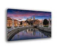Printerland Quadri Moderni CITTA' ITALIA città Quadro moderno da Parete XXL grande Stampa su tela Canvas Decorazione Murale muro Soggiorno Arredo Camera da letto Cucina (PADOVA, 50x70 cm)