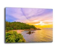 Printerland Quadri Moderni PAESAGGIO MARE Quadro moderno da Parete XXL grande Stampa su tela Canvas Decorazione Murale muro Soggiorno Arredo Camera da letto Cucina (2, 70x100 cm, Canvas intelaiato)