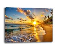 Printerland Quadri Moderni PAESAGGIO MARE Quadro moderno da Parete XXL grande Stampa su tela Canvas Decorazione Murale muro Soggiorno Arredo Camera da letto Cucina (11, 30x40 cm, Canvas intelaiato)