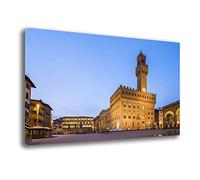 Printerland Quadro Moderno FIRENZE Palazzo Vecchio CITTA' città Quadri moderni da Parete XXL grande Stampa su tela Canvas Decorazione muro Murale Soggiorno Arredo Camera da letto Cucina (70x100cm, 5)