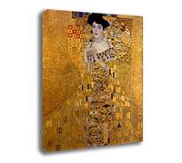 Printerland Quadro moderno Stile KLIMT Adele Bloch Bauer Stampa su Tela Canvas Quadri Moderni arte moderna Arredo Cucina Salotto Soggiorno Camera da letto (70x100)