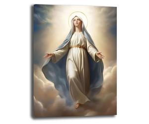 Printerland Quadro Moderno Verticale Maria Paradiso Quadri moderni di tela canvas da Parete XXL grande Capezzale Stampa su tela Camera da letto Decorazione Muro Soggiorno Arredo Cucina (50x70 cm, 8)