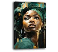 Quadro Moderno Verticale Ragazza Nera Quadri moderni soggiorno da Parete XXL grande Stampa su tela Canvas Decorazione Murale muro Arredo Camera da letto Cucina (9, 30x40 cm)